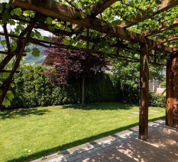 Garten eines kleinen Chalets