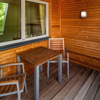 Appartement Holz im Campingdorf Hofer