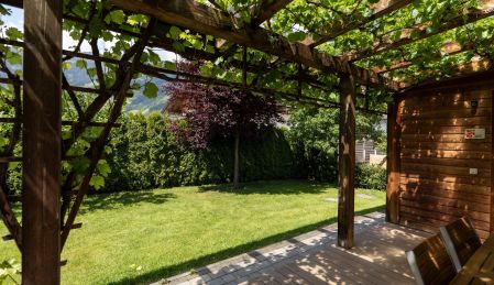 Garten eines kleinen Chalets